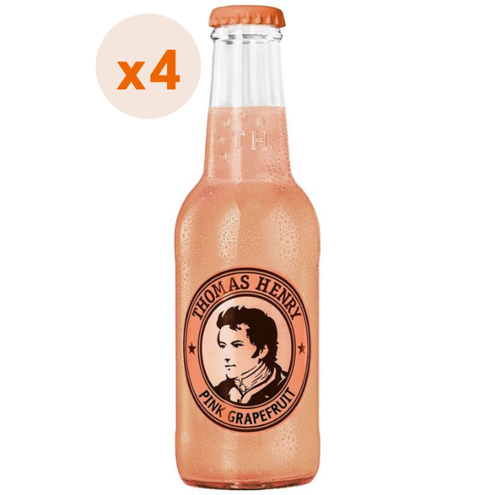 4x Agua Tónica Thomas Henry Pink Grapefruit 200cc