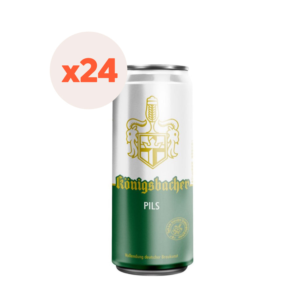 24x Cerveza Konigsbacher Pils 500cc ($541 c/u)