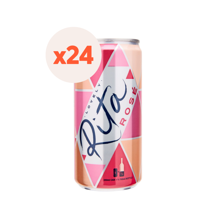 24x Lata Vino Rita Rosé 250cc