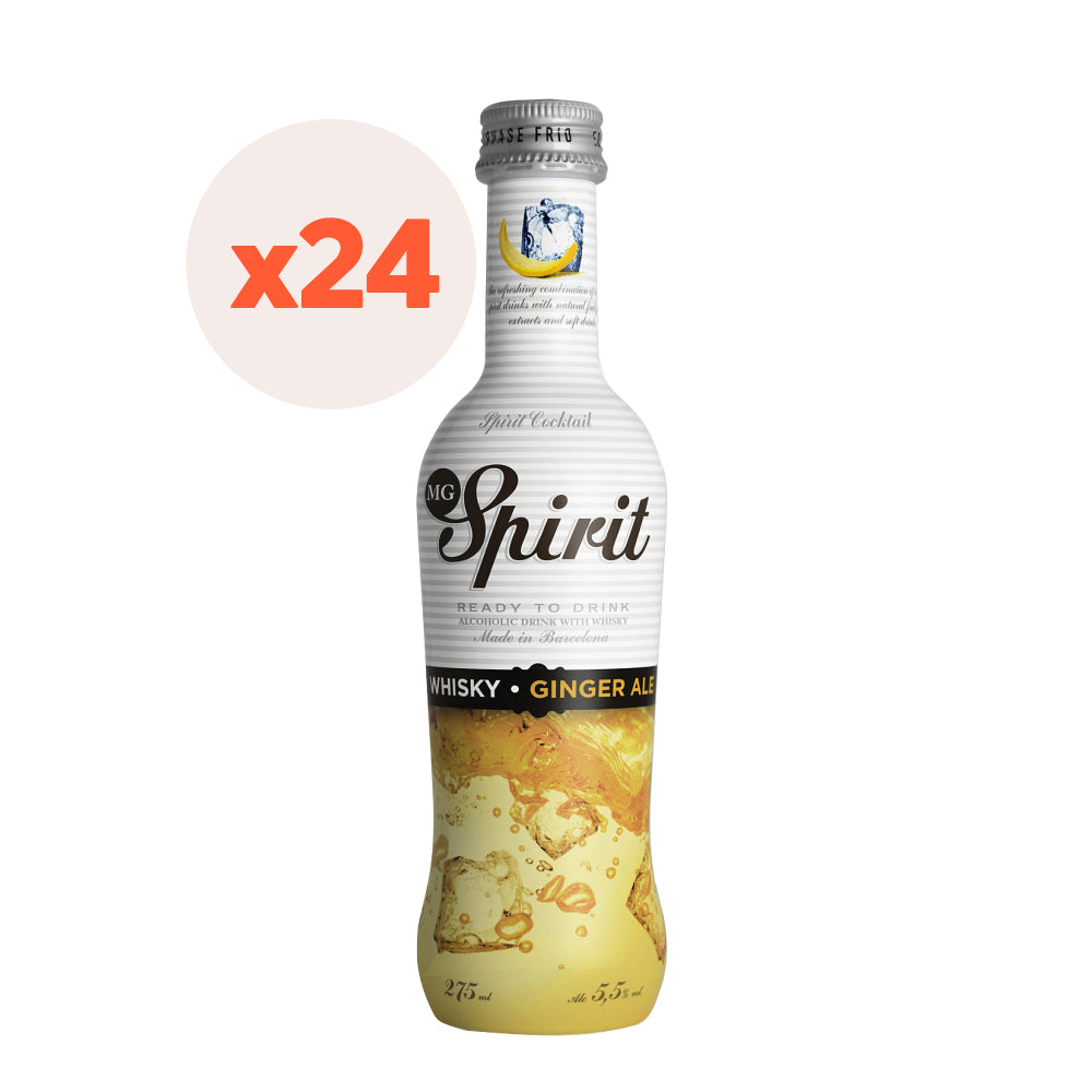 24x Cóctel MG Spirit Whisky Ginger Ale 5,5º 275cc