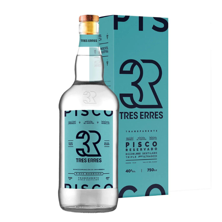 Pisco Tres Erres Transparente 40° 750cc