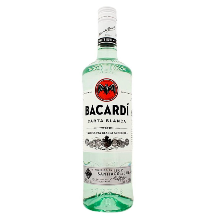 Ron Bacardí Carta Blanca 750cc