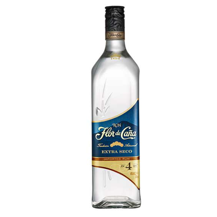 Ron Flor De Caña Blanco 4 Años 40º 750cc