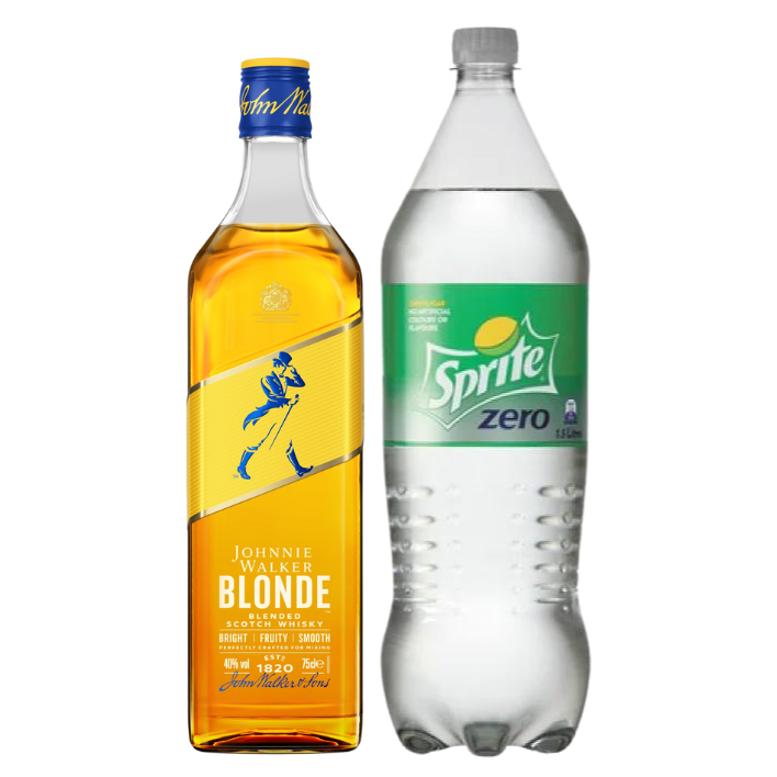 Pack Whisky Johnnie Walker Blonde 750cc + Sprite Zero