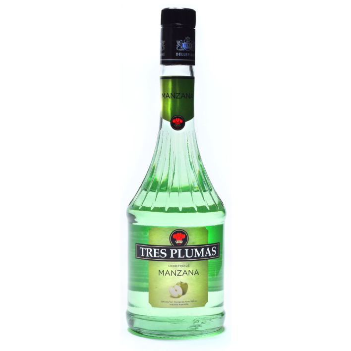 Licor de Manzana Tres Plumas 750cc