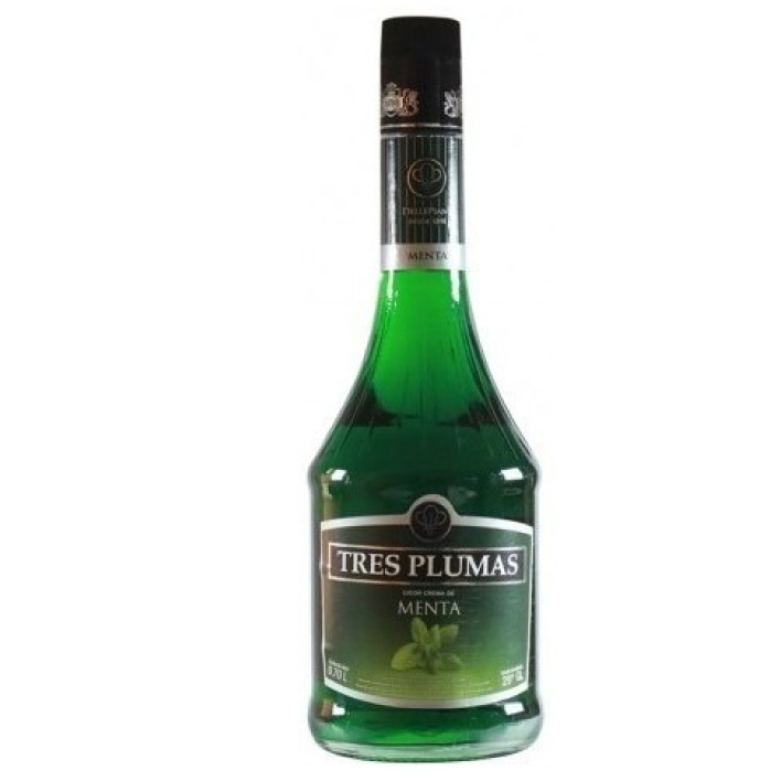 Licor de Menta Tres Plumas 750cc