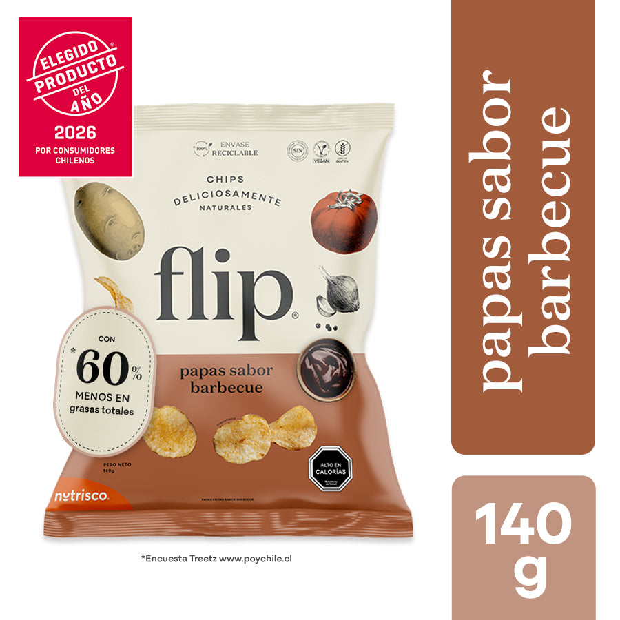 Chips Flip Papas Sabor Barbecue 140g