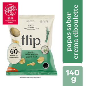 Chips Flip Papas Sabor Crema Ciboulette 140g