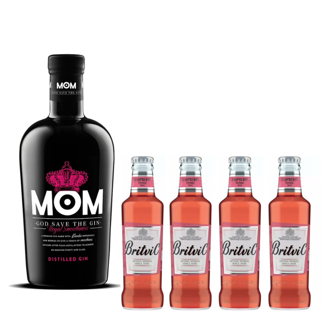 Gin Mom 39,5º 750cc + 4 Britvic Raspberry Tonic