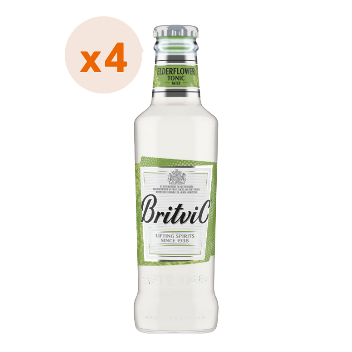 4x Agua Tónica Britvic Elderflower 200cc