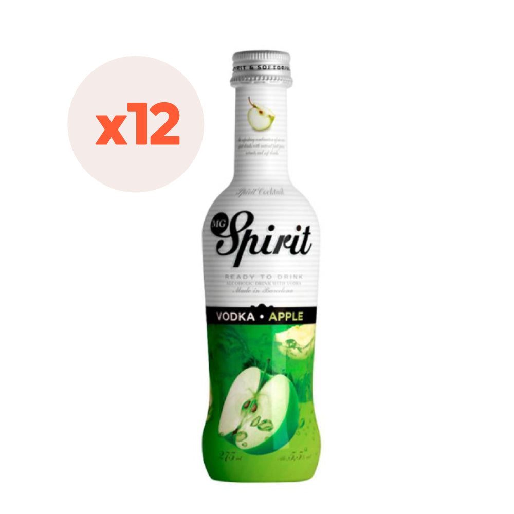 12x Cóctel MG Spirit Vodka Apple 5,5º 275cc