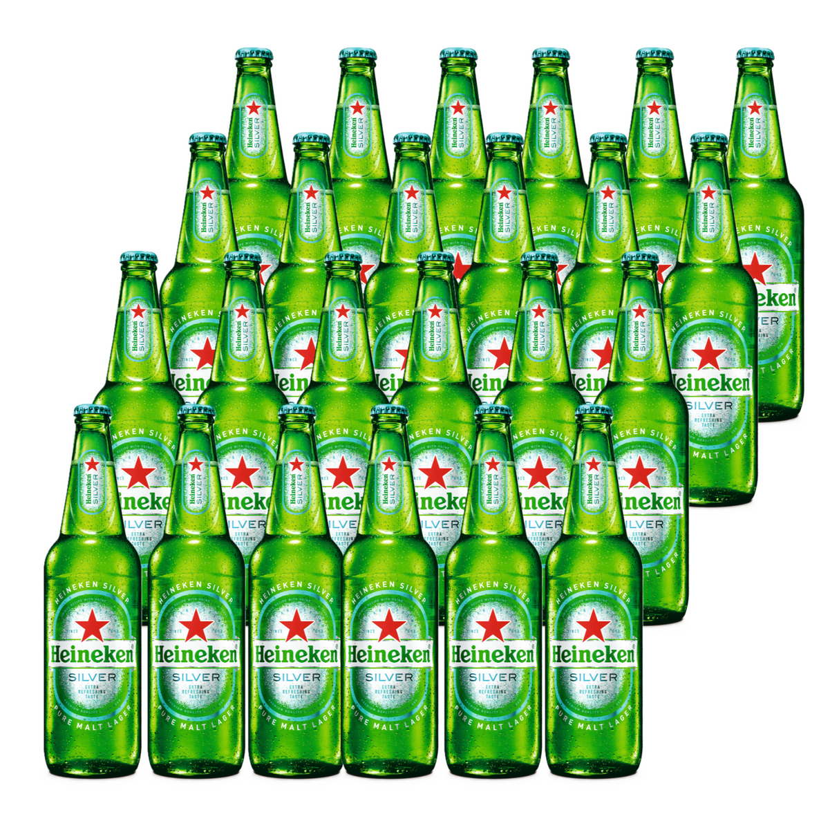 24x Cerveza Heineken Silver Botella 330cc