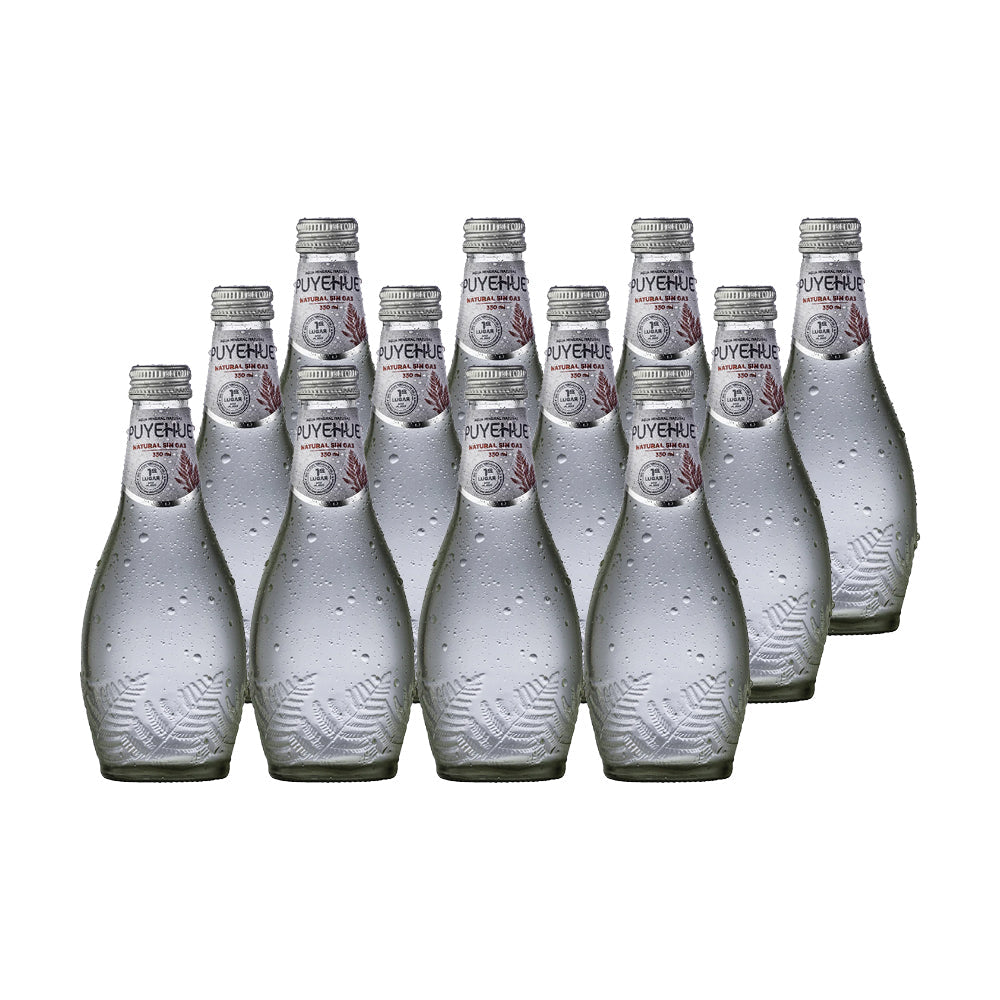 12x Agua Mineral Natural Puyehue Sin Gas 330cc