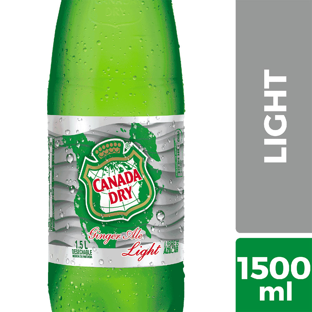 Bebida Ginger Ale Canada Dry Light 1500cc