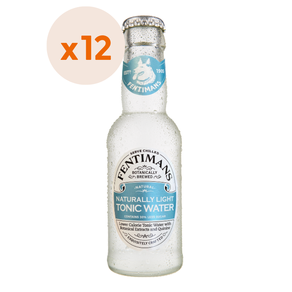 12x Fentimans Light Tonic Water 200cc