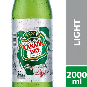 Bebida Ginger Ale Canada Dry Light Botella 2000cc
