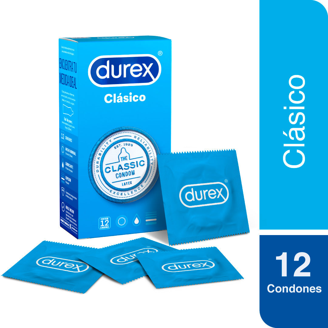 Durex Condones Clásico 12un