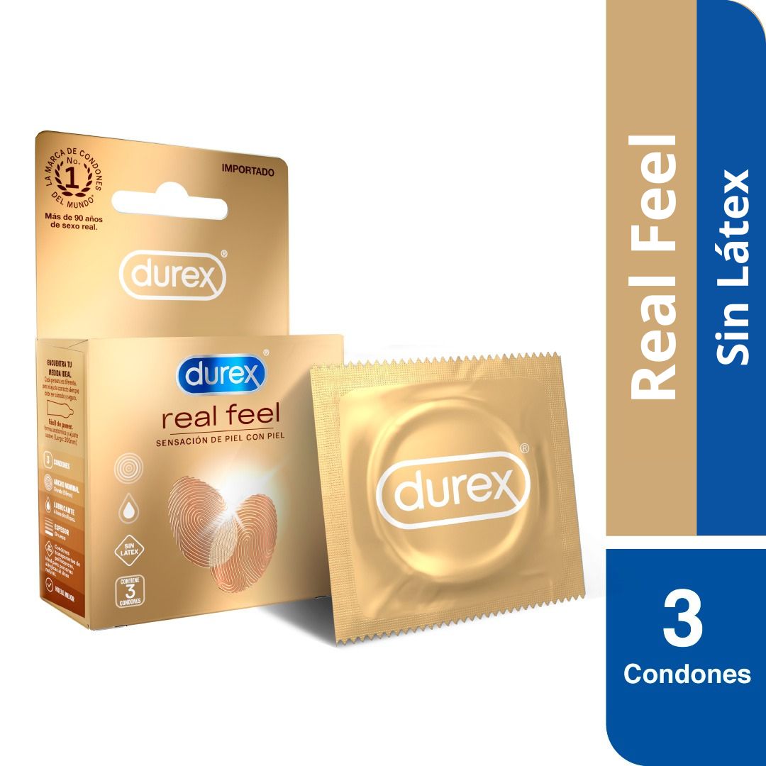 Durex Condones Real Feel Sin Latex 3un