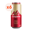 6x Cervezas Cusqueña Red Lager Lata 5° 473cc