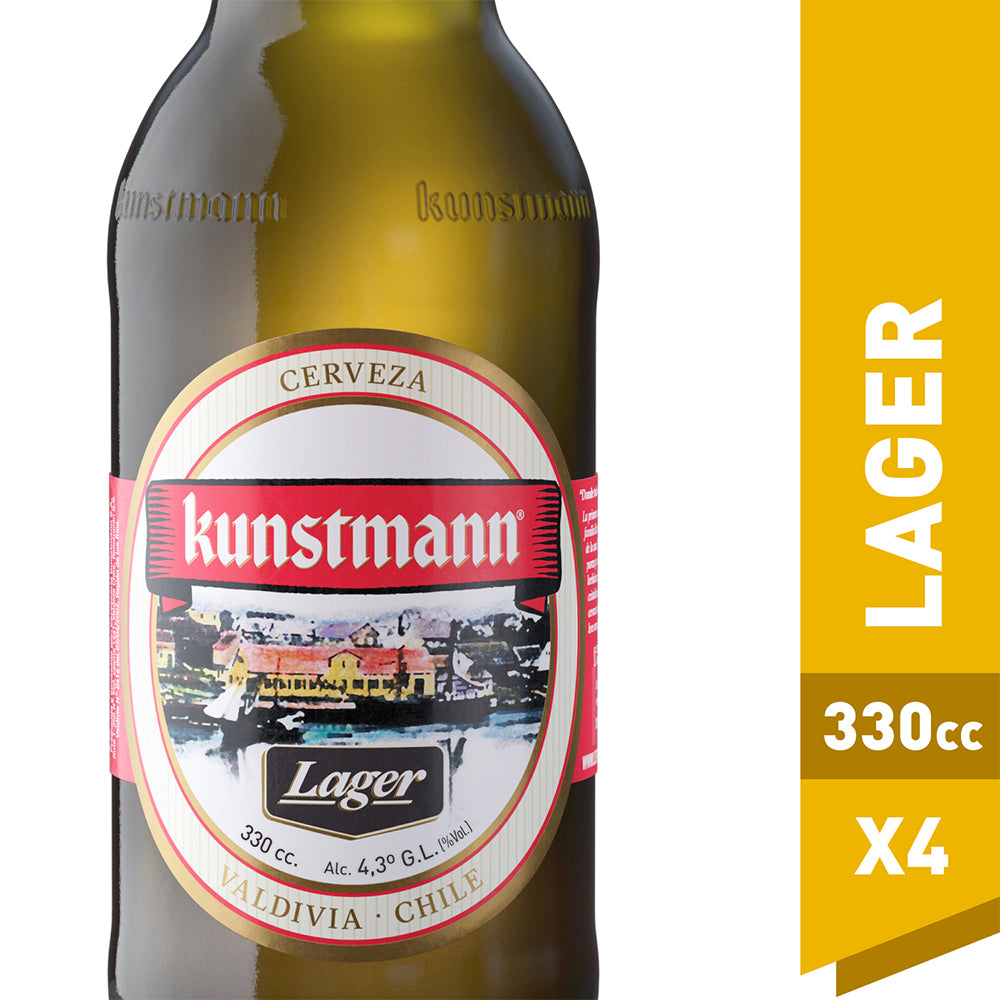 4x Cerveza Kunstmann Lager 330cc