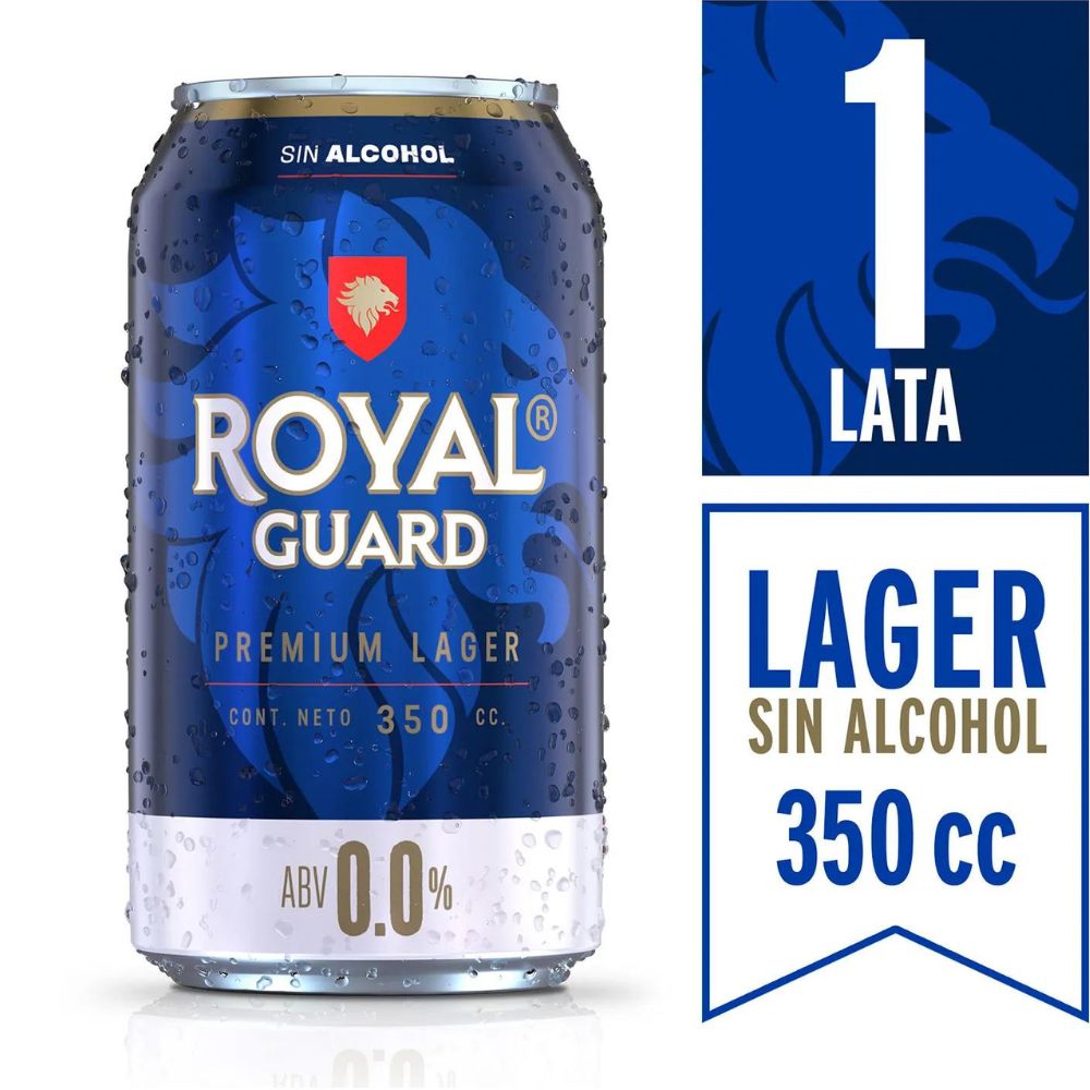 Cerveza Royal Guard Sin Alcohol Lata 355cc