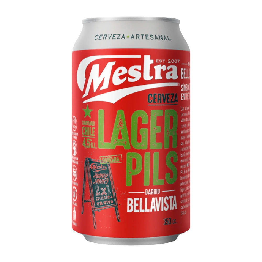 Cerveza Mestra Lager Pils Lata 4.5° 350cc
