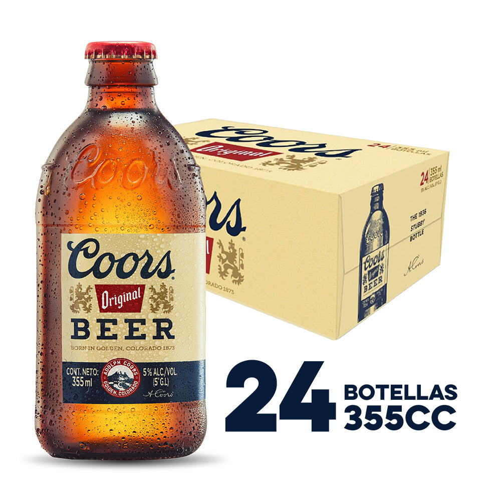 24x Cervezas Coors Original Botellín 355cc