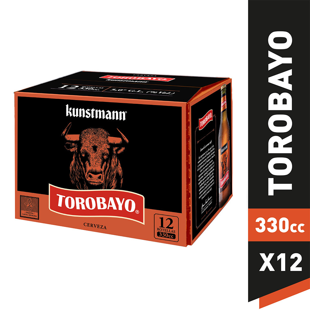 12x Cerveza Kunstmann Torobayo 330cc