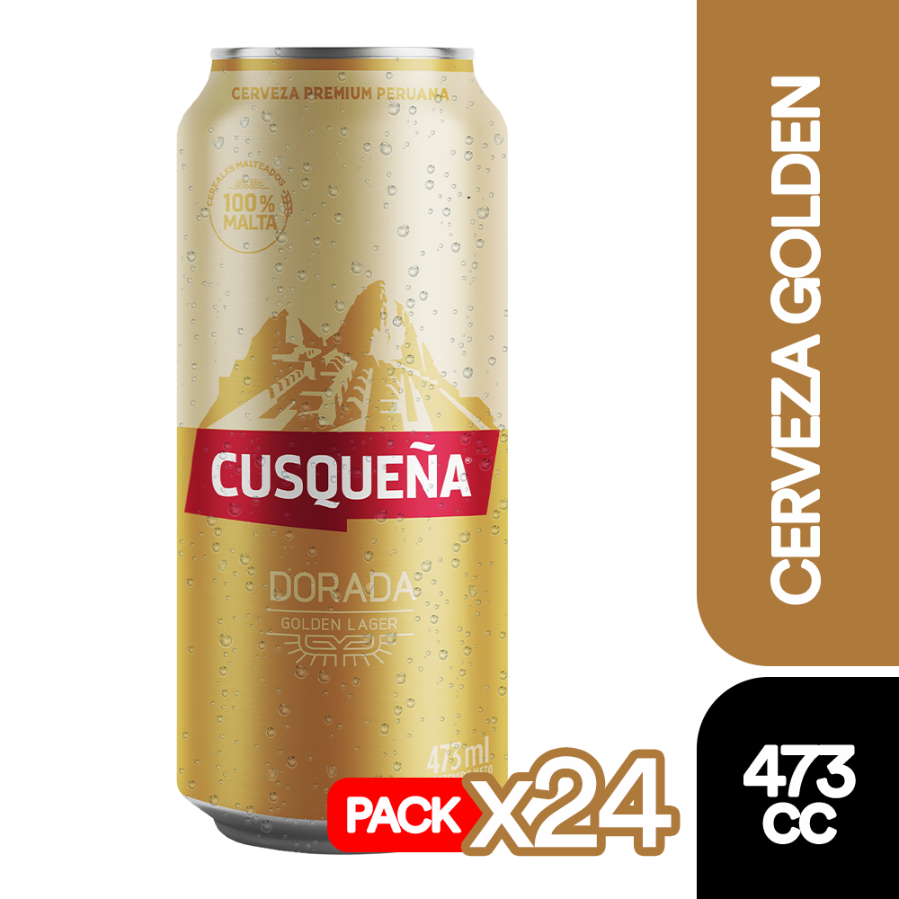 24x Cerveza Cusqueña Lager Lata 473cc