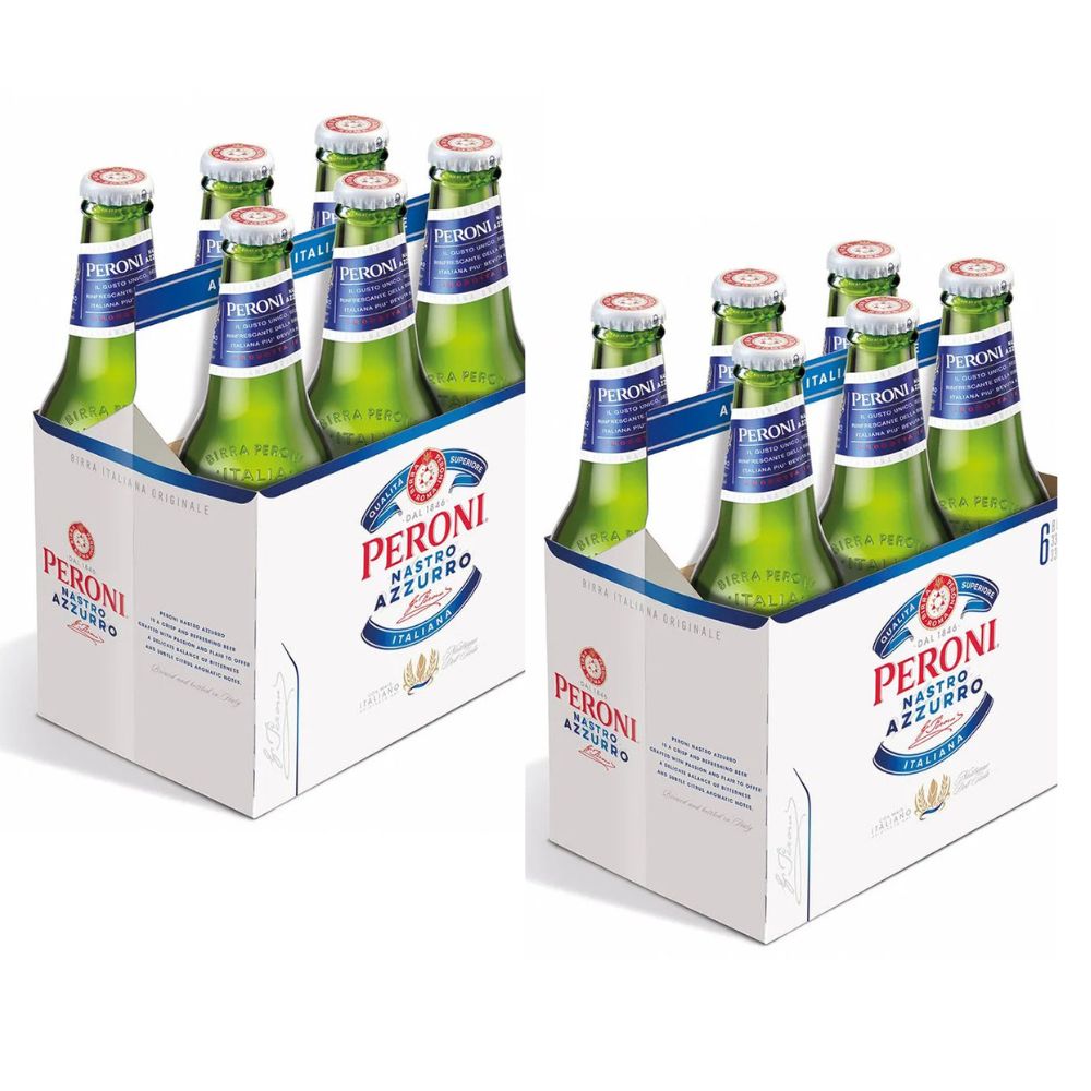 12x Cervezas Peroni Nastro Azzurro Botellín 330cc