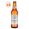 6x Cerveza Budweiser Sin Alcohol Botella 330cc