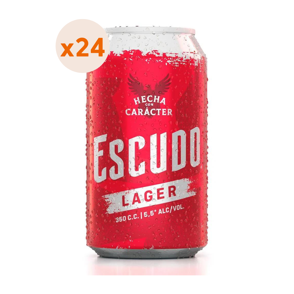 24x Cerveza Escudo Lata 350cc