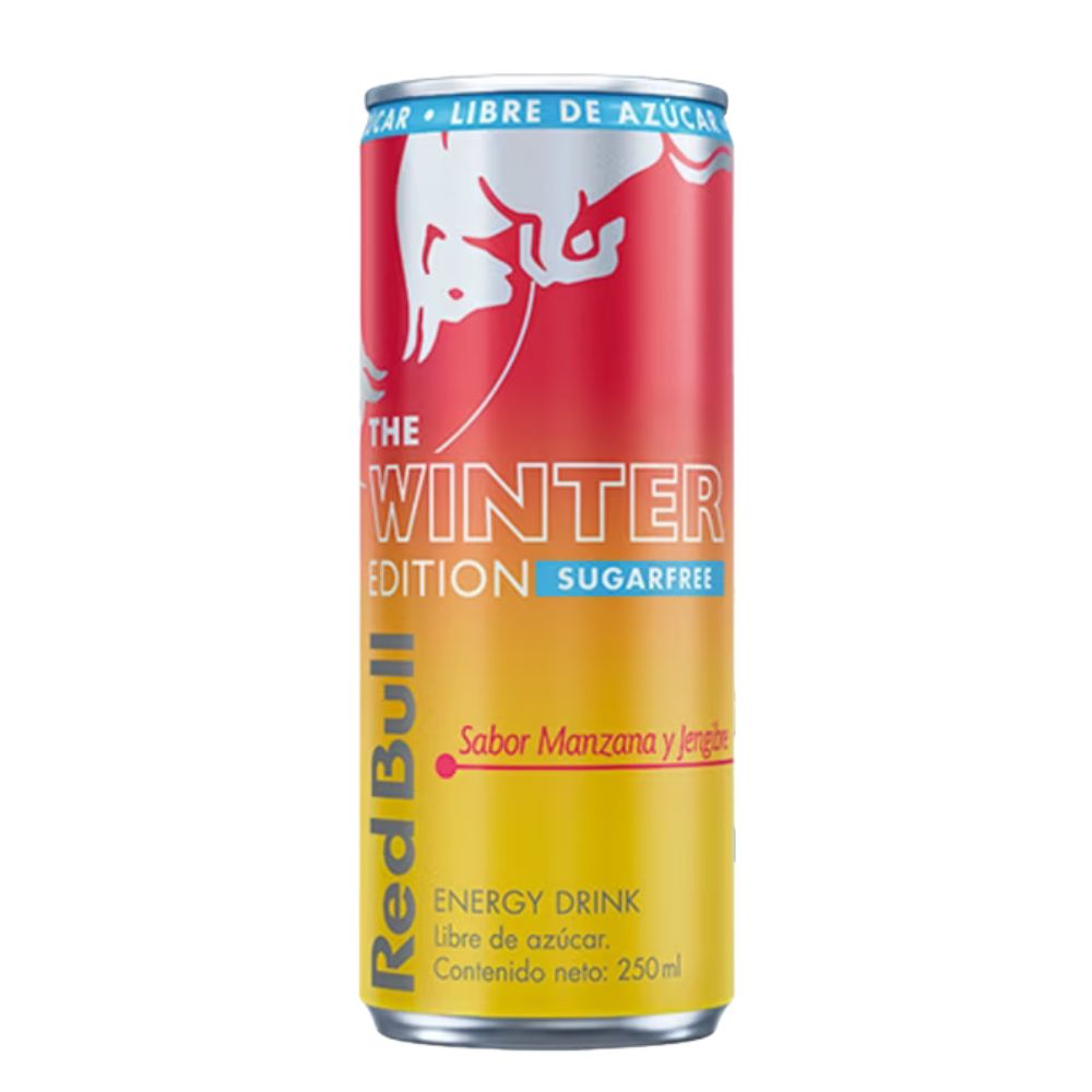 Bebida Energética Red Bull Manzana y Jengibre Sin Azúcar 250cc