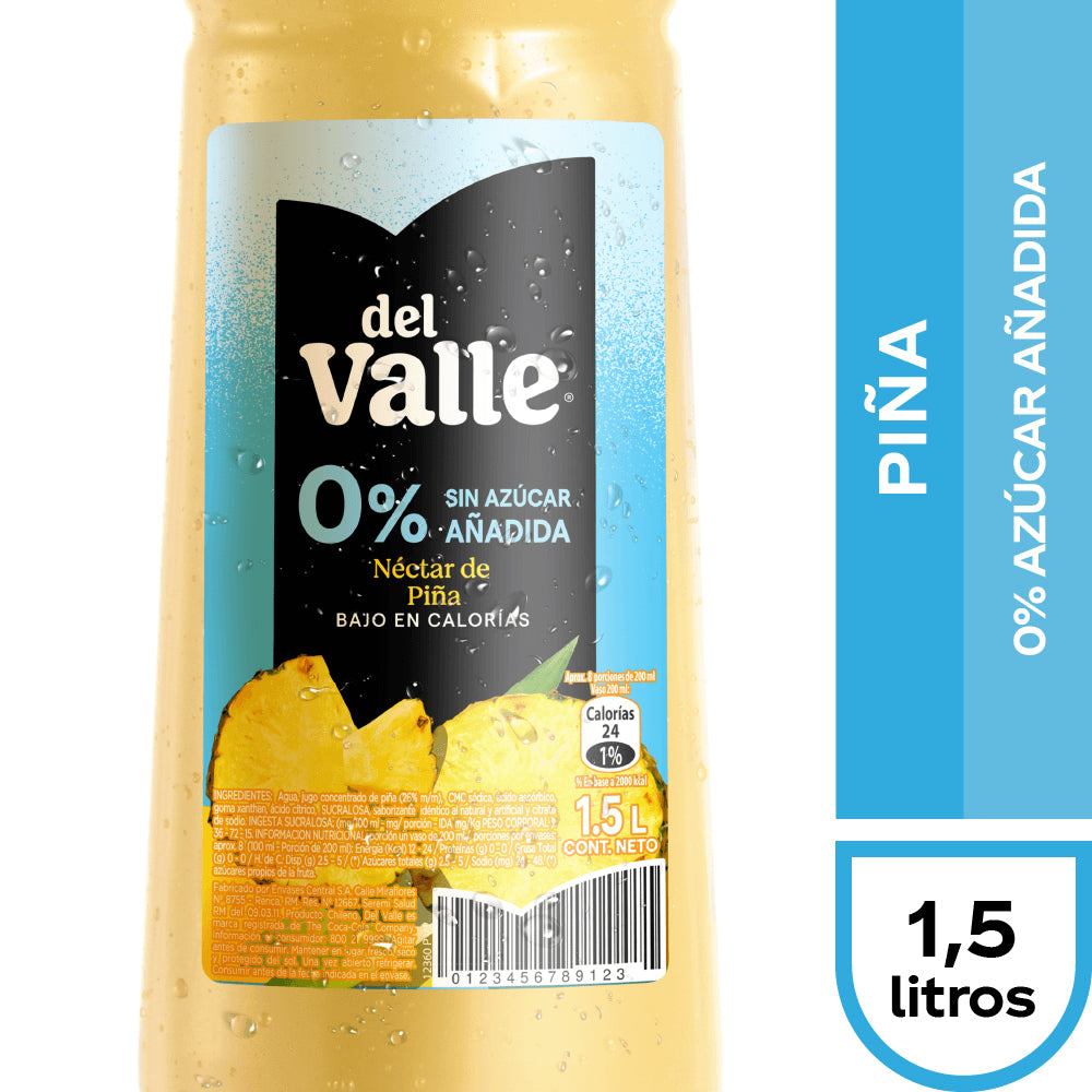 Jugo Del Valle Piña Sin Azúcar 1500cc