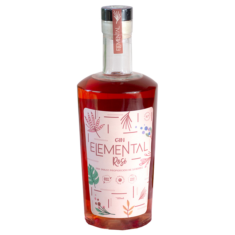 Gin Elemental Rosé Botella 700cc 41.7º