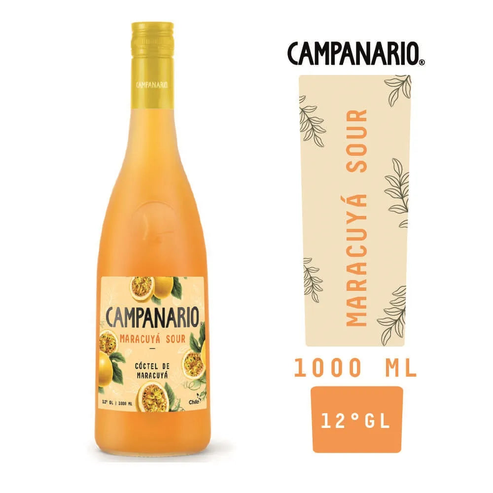 Cóctel Campanario Sour Maracuyá 18° 1000cc