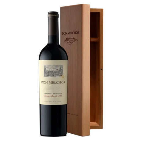 Botella Vino Don Melchor 2021, Mejor vino del mundo, en caja de madera