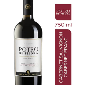 Botella Vino Potro de Piedra Cabernet Sauvignon Cabernet Franc 750cc
