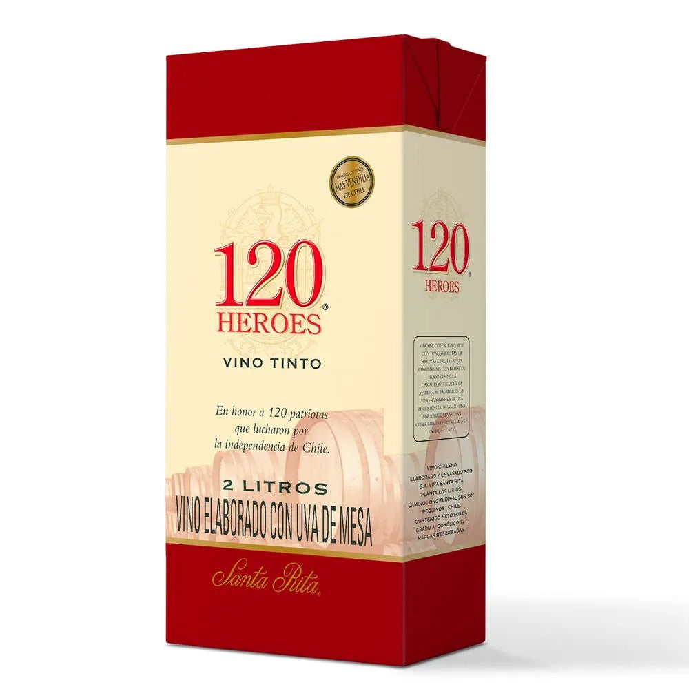 Vino Tinto 120 Heroes 12º 2000cc