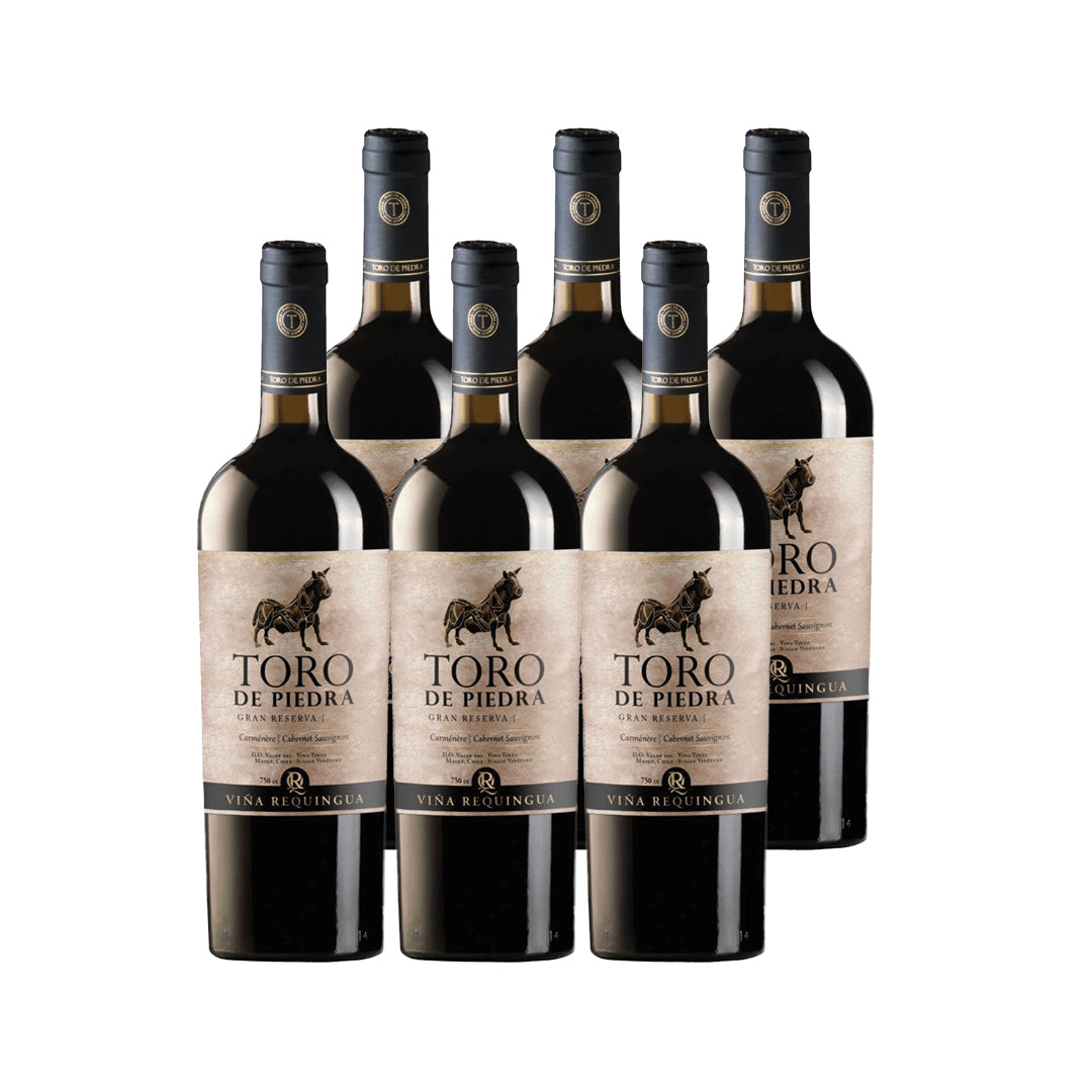 6x Vino Toro de Piedra Gran Reserva Cepas 750cc