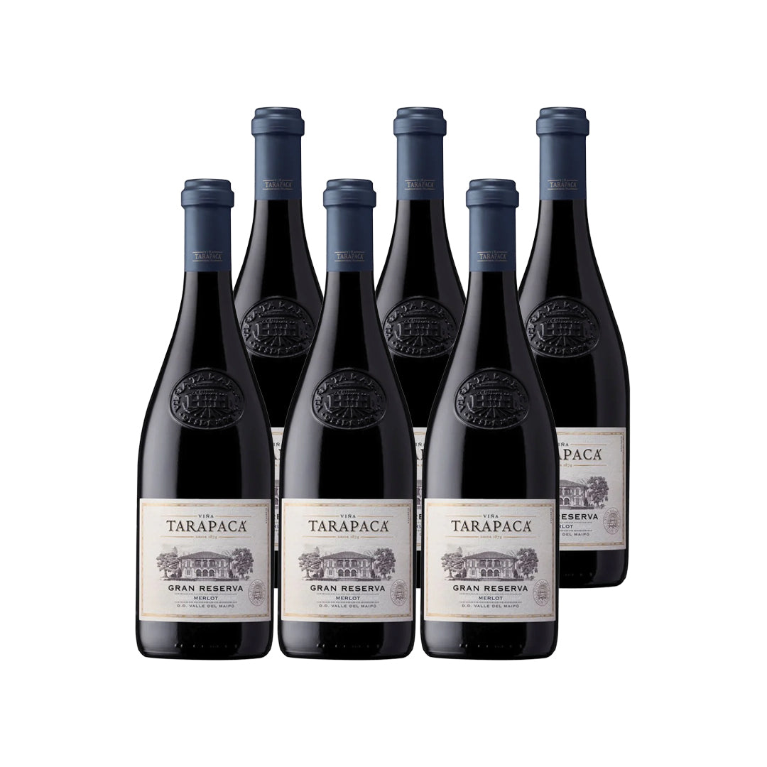 6x Vino Tarapacá Gran Reserva Cepas 750cc