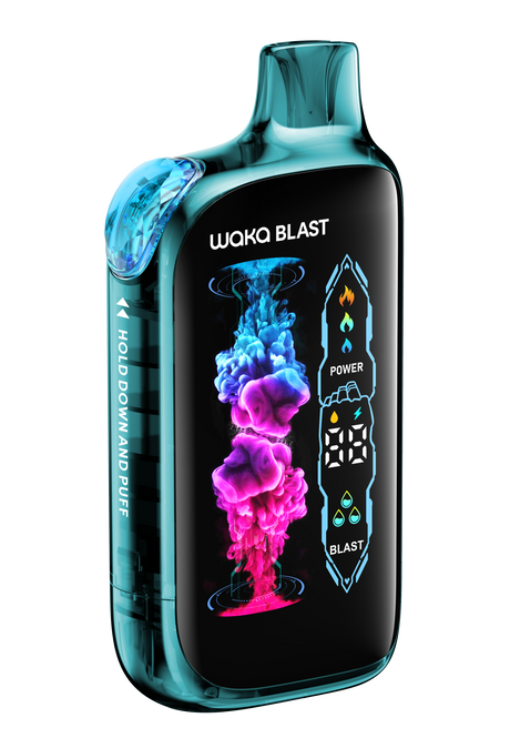 Vaper Waka Blast Blue Razz+Ice Blast 36000 Puff- 4%