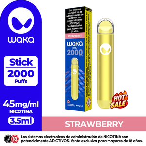 Vaper Waka Stick Strawberry 2000 Puff-4.5%