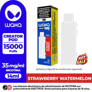 Waka Repuesto Creator Pod Strawberry Watermelon 15000 Puff- 3.5%