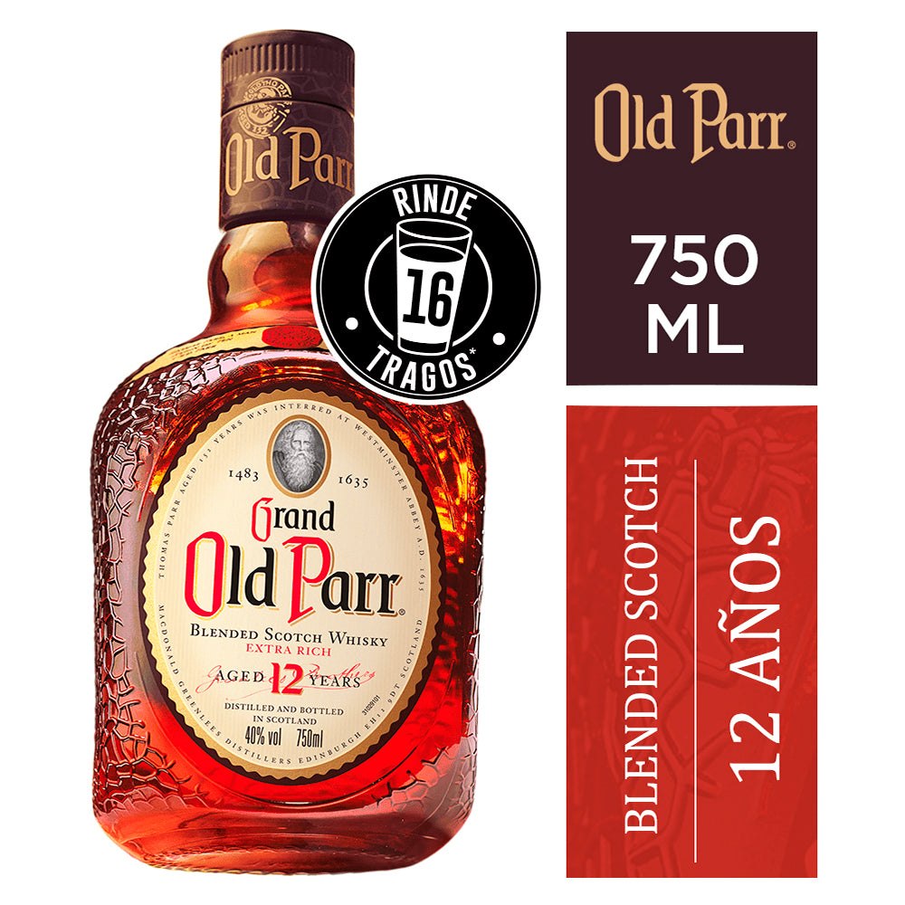 Whisky Old Parr Blended Scotch 12 años 750cc – Tost