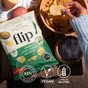 Chips Flip Papas Sabor Crema Ciboulette 140g