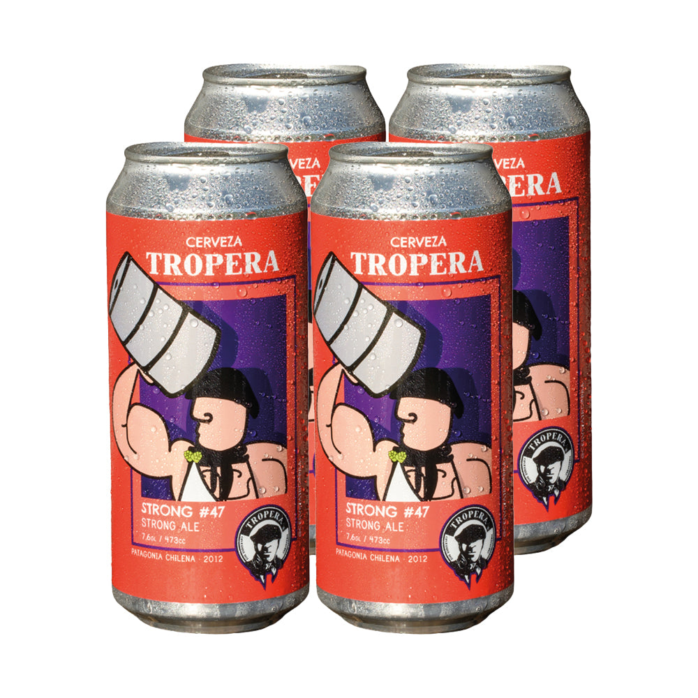 4x Cerveza Tropera Strong Ale 7,6° 473cc