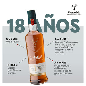 Whisky Glenfiddich 18 años Single Malt 750cc
