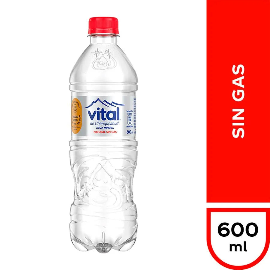 Agua Mineral Vital Natural Sin Gas 600cc