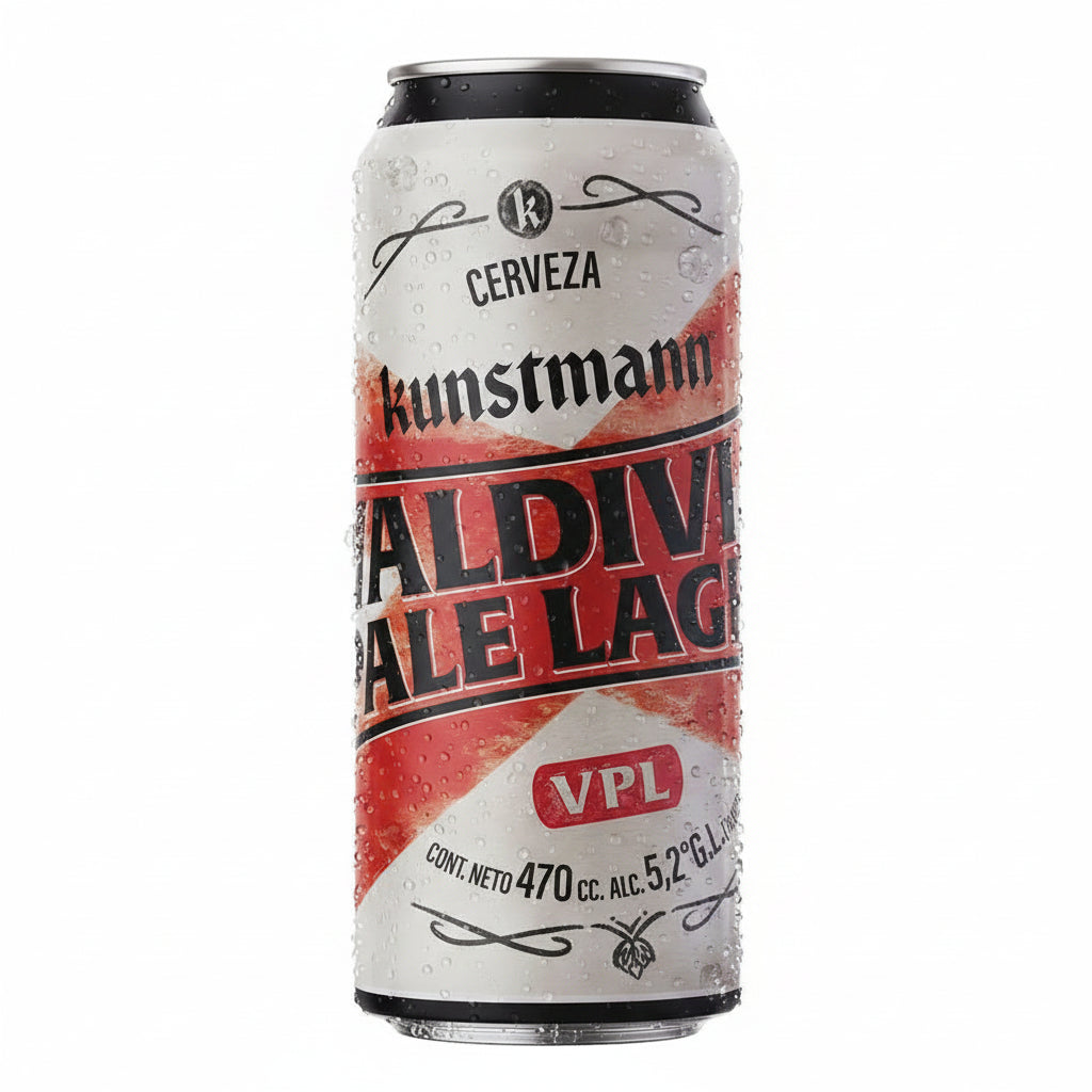 Cerveza Kunstmann Valdivia Pale Lager Lata 5.2° 470cc